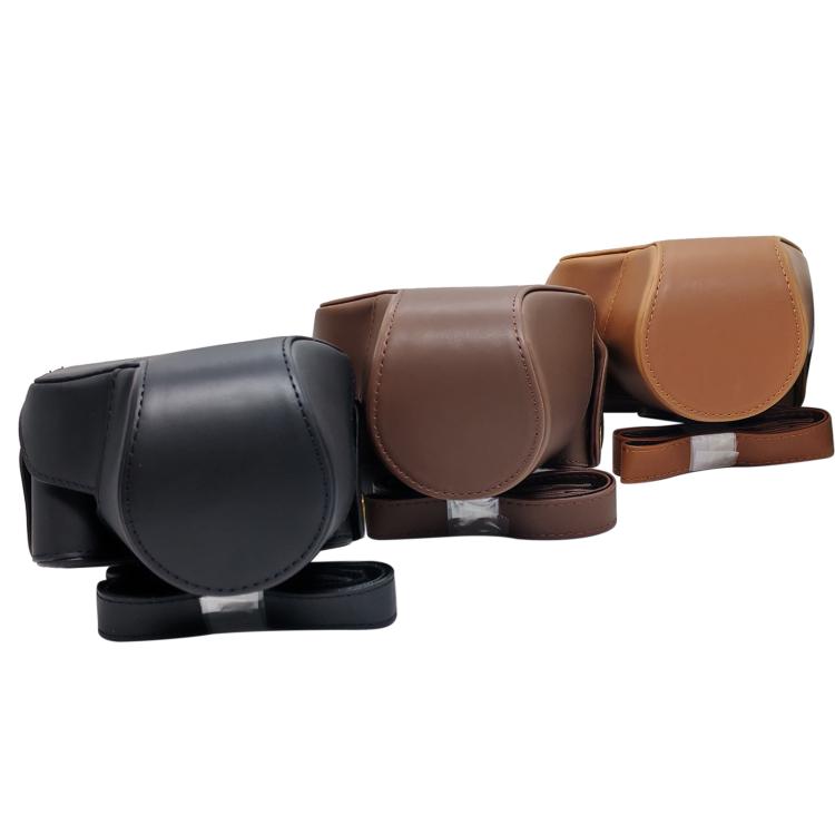 Full Body Vegan Leather Camera Case Bag with Strap