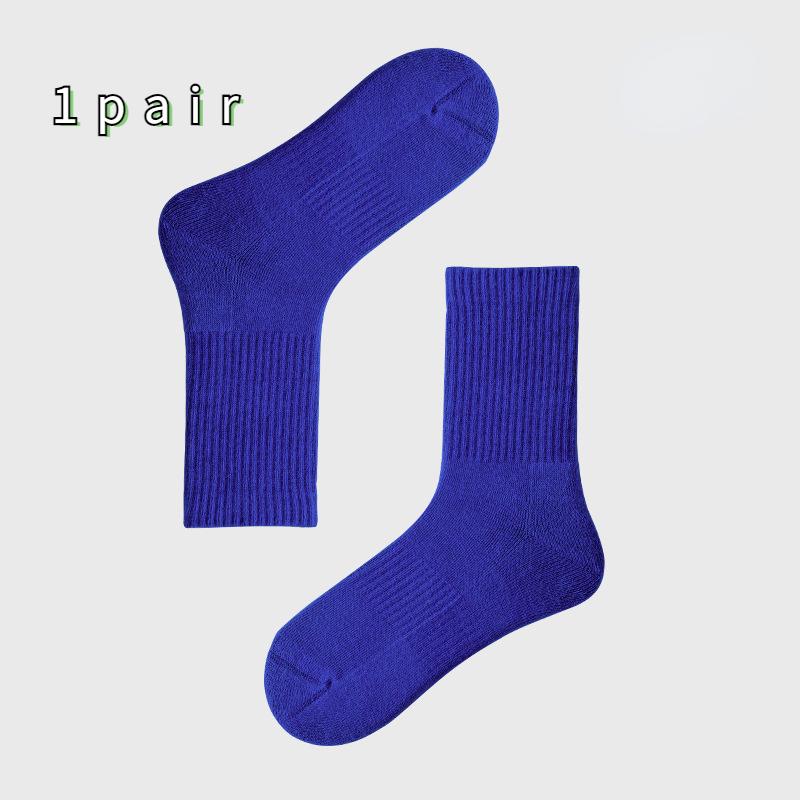 

Размер 35-39, женские осенние и зимние многофункциональные спортивные носки для отдыха с дышащим полотенцем и нижней частью One-size королевский синий