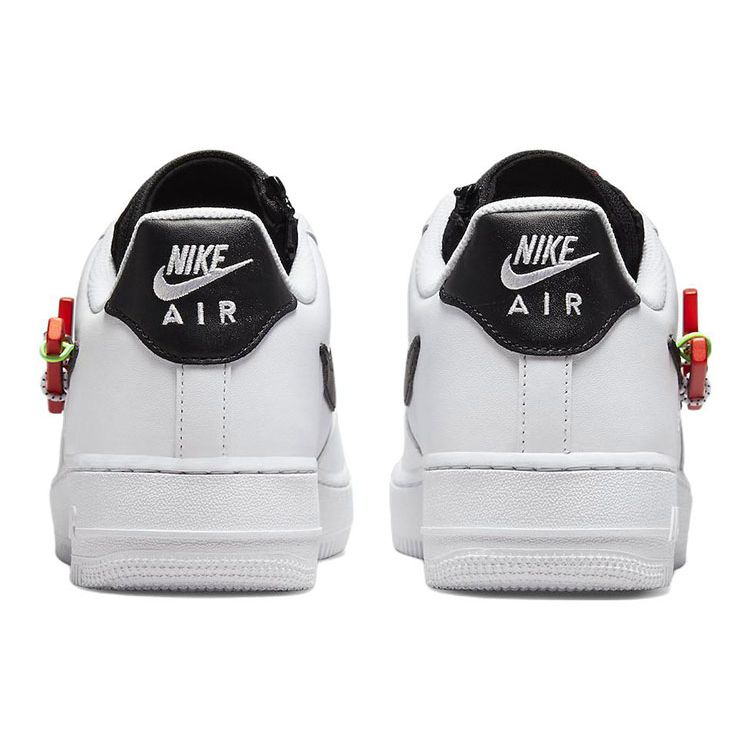 Nike Air Force 1 07 Premium Karabina - Beyaz Habanero Kırmızı Erkek Spor Ayakkabı Nar Siyah DH7579-100