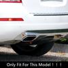 Stainless Steel Automobiles Tail Throat Frame Decoration Stickers For Mercedes Benz GLK X204 CLS 12-17 Exhaust Pipe Accessories