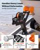 VEVOR Boat Trailer Winch Stand with Roller, 1588 kg, 6.1m Orange Polyester Strap, Boat Winch Mount, for 2-3 Inches W x 3-4 Inches H Trailer Tongue