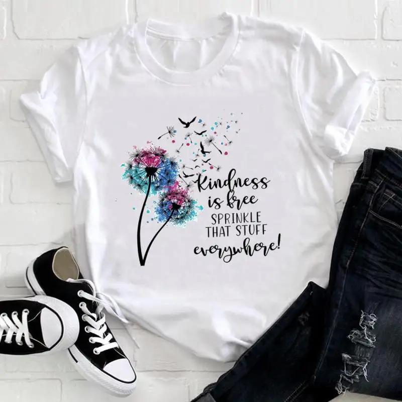 Flowers Instagram Explosion in Europe and The United States Clothing Top Shortsleeved Tshirt Oversized T Shirt Tops