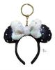 Minnie Mouse Headband Keychain Key Ring Disney Resort [Tokyo Exclusive]