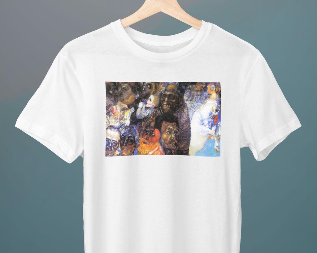 Heads, Pavel Filonov Painting, Unisex T-Shirt, Art T-Shirt, Portrait, Abstract T-Shirt, Gift for Her, Gift for Him, Art Lover Gift
