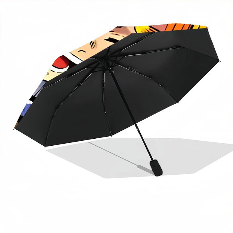 1PC Demon Slayer Automatic Folding Umbrella, Automatic Folding Umbrella with 8 Ribs, Convenient for Outdoor Use  076