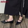 Mode Mode Schnallenriemen Damen Ballerinas Mit Schuhen Schmetterlingsknoten Weibliche Flache Schuhe Spitzschuh Damen Mary Janes Ballerinas