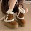 High-top Shoes, Snow Boots with Thick Soles, New Style, Padded Boots, Short Boots