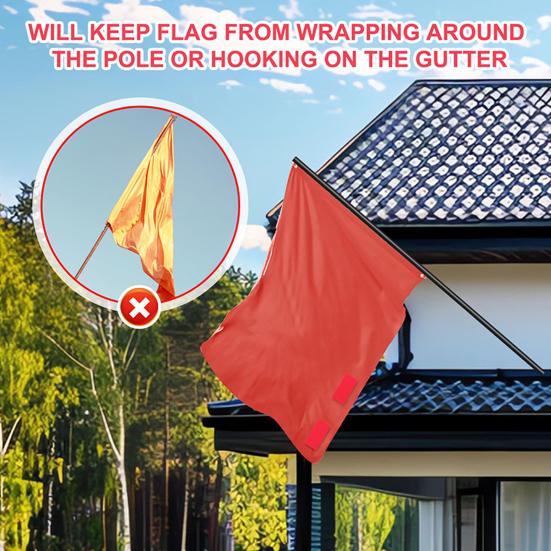 1 Pair Magnetic Flag Weight Silicone Covered Curtain Weight Heavy Duty Outdoor Garden Drapery American Flag Bottom Anti-Tangle Weight