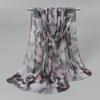 150*50cm New Floral Printed Scarf Women Long Shawl Spring Thin Georgette Hijab Beautiful Flower Pareos Beach Sunscreen Shawl