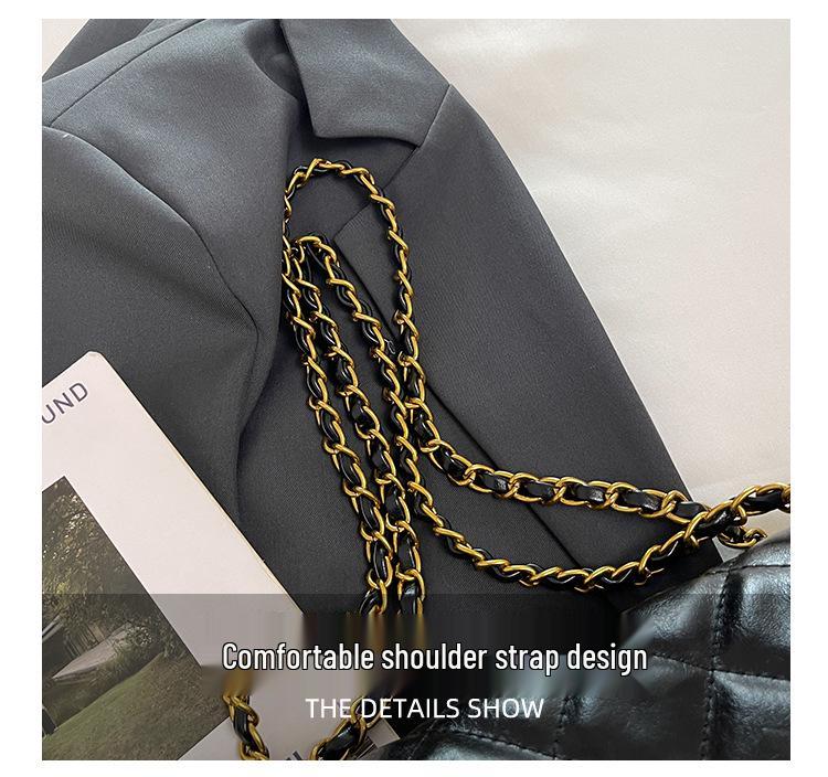 Handheld Frosted Chain Bag for Women - 2025 Large-Capacity Shoulder Crossbody with High-End Style