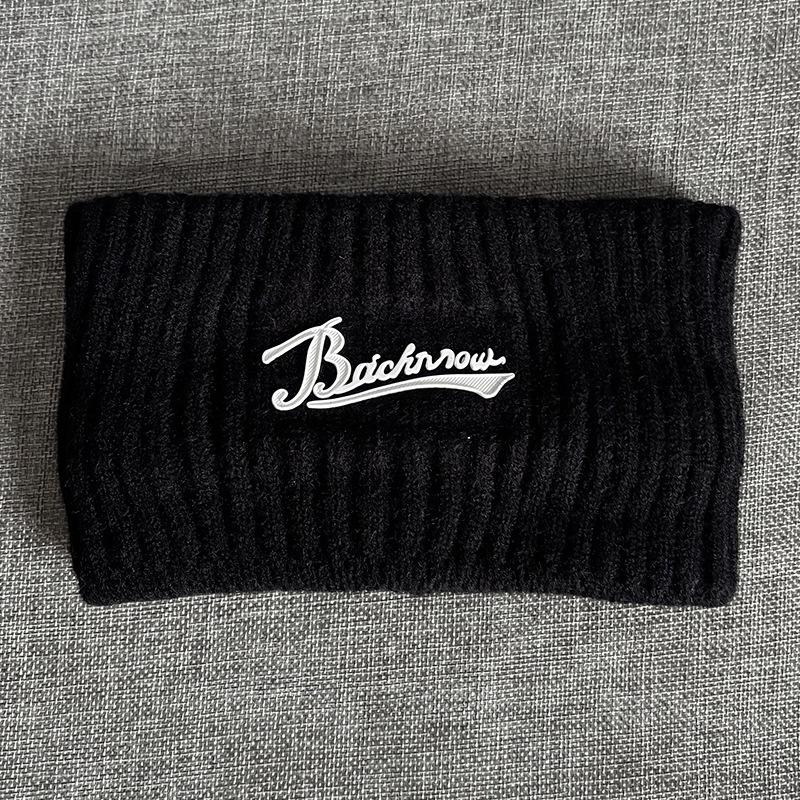 Thick Woolen Print Sport Headband - Unisex Tennis, Basketball, Badminton, Running Hairband in Korean Style