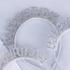 Irisierendes Diamantperlen-Geburtstags-Stirnband & Hut Party-Accessoires