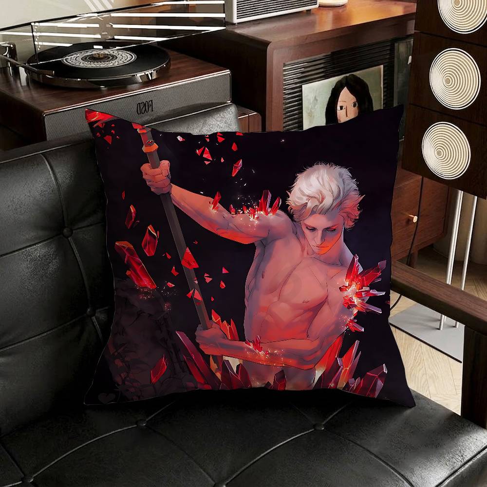 BBaldurs GGate  Astarion Pillow Case Square DoubleSided Printing Short Plush Sofa Cushion Cover Bedroom Bedside Pillow