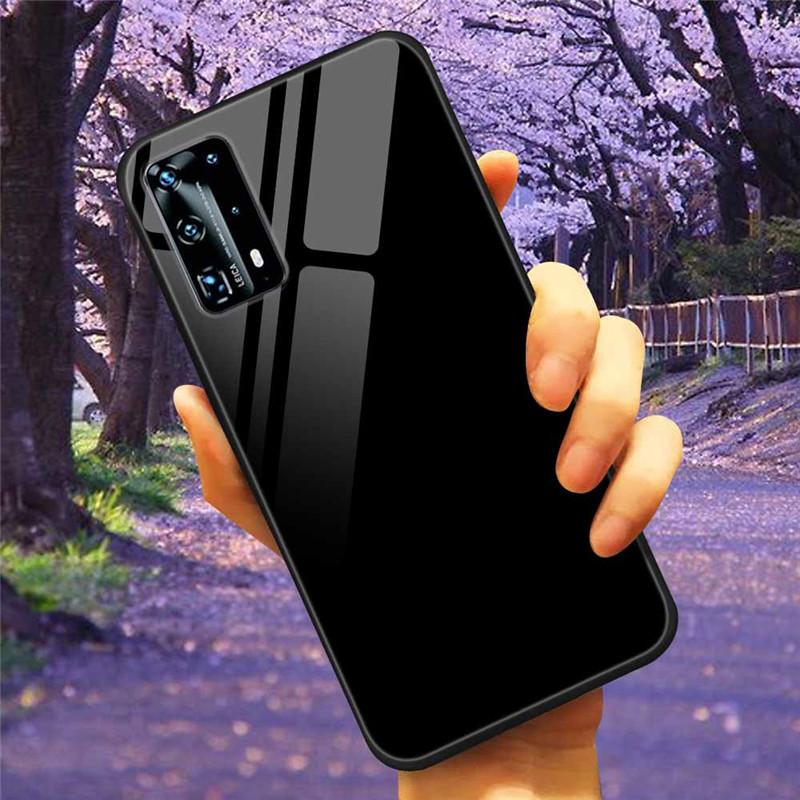 For Huawei P40 Lite / P40Pro Case P 40 Tempered Glass Starry Marble Hard Back Cover for Huawei P40 Pro / P40Lite E Cases Coque