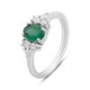 Silver Ring with Natural Agate 1.035ct, Product Weight 2.69 G (2171171)