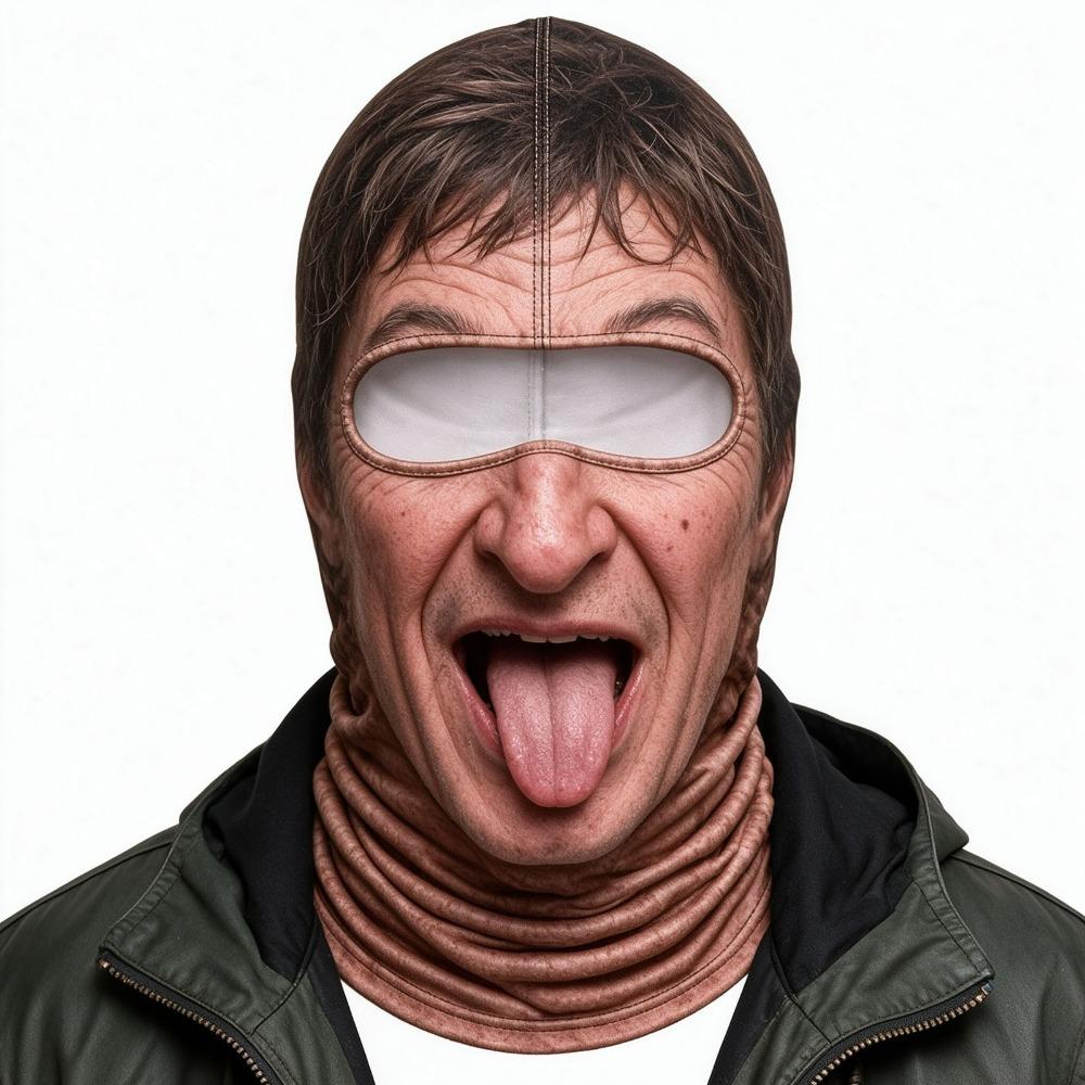 Unisex Size Funny Prank Mask 3D Print Motorcycle Ski Face Mask Motorcycle Riding Mask Motorcycle