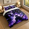 Set Biancheria da Letto 3 Pezzi Solo Leveling Lenzuolo Morbido e Due Federe Decorazione Camera da Letto Casa