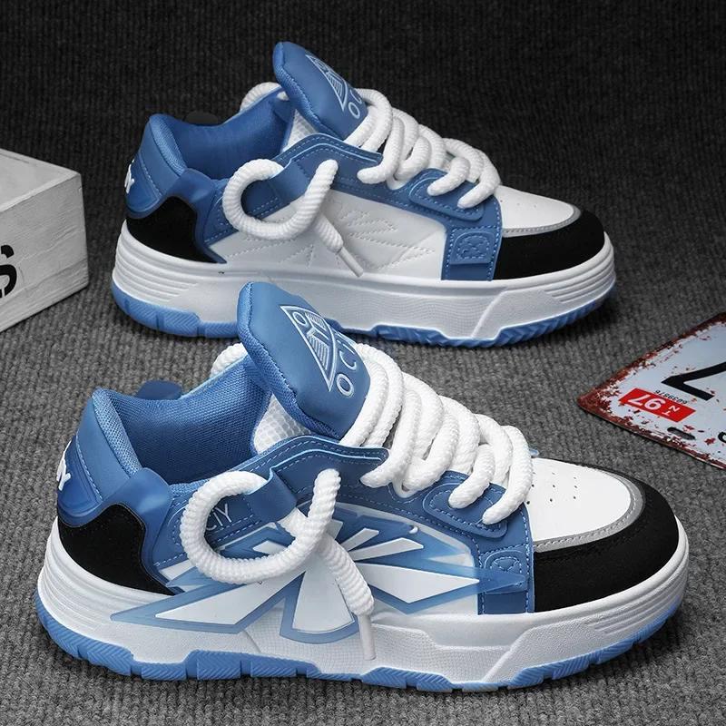 Summer Outdoor Sports Running Platform Fashion Designer Luxury Skateboard Leather Ankle Tennis Men's Casual Sports Shoes
