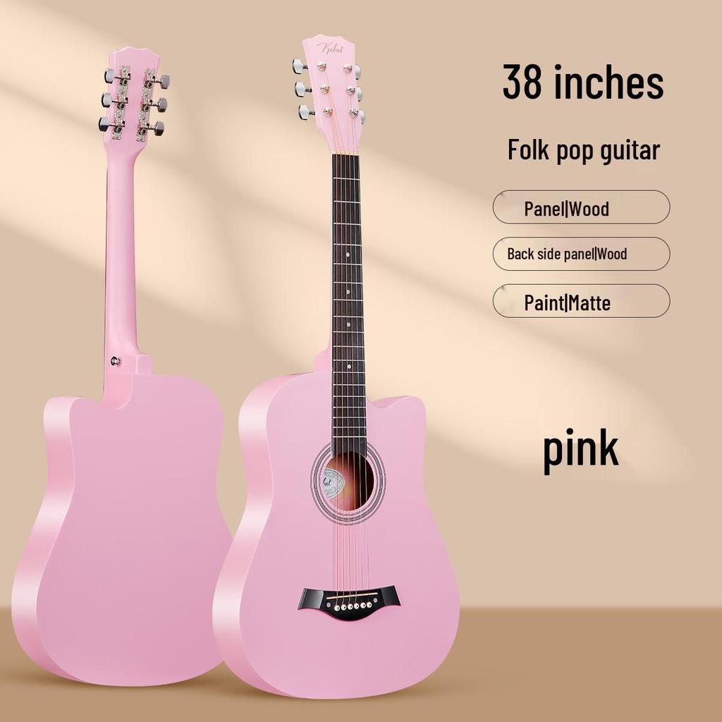 38-Inch Carbon Fiber Folk Guitar for Beginners
