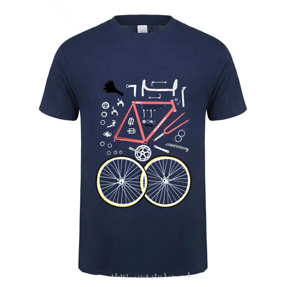 Road Bike Racing Biker Bicycle Rider Gift TShirt 100 Cotton ONeck Summer Short Sleeve Casual Mens Tshirt Size S3XL