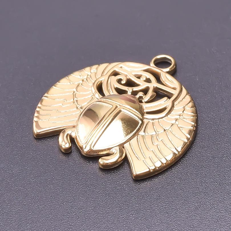 5pcs 18k Real Gold Plated Animal Pendant Stainless Steel Butterfly Charm For Jewelry Making Supplies Papillons Fuxk Men Pendants