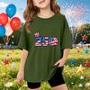 Kids Short Sleeve T Shirt Casual Loose Fit Top Graphic Print 250 Design Comfortable Cotton Blend Fabric Suitable for Everyday Wear