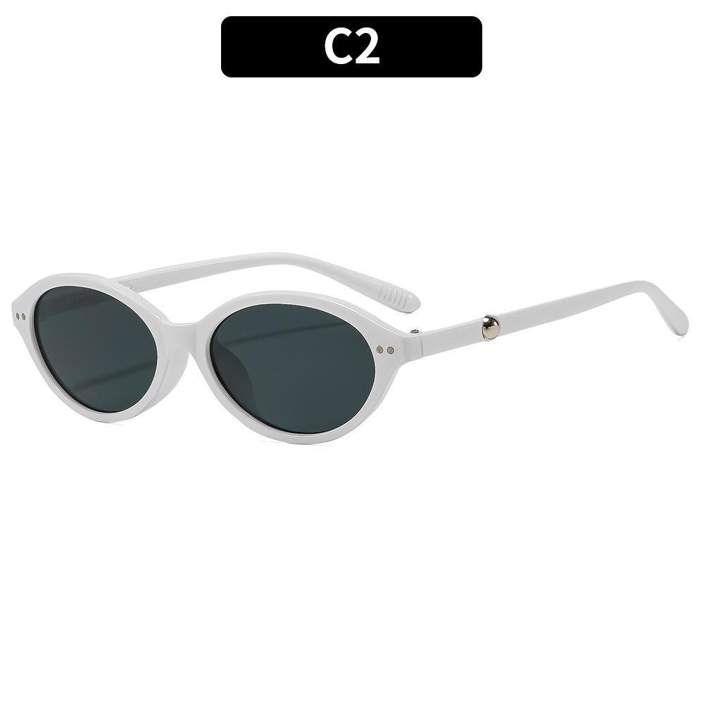 Dámské sluneční brýle - unisex retro oválné kočičí oko sluneční brýle