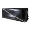 Salvatore Ferragamo ChainShoulder Shoulder Bag 21-4384 2-way Clutch Black Enamel Women Used