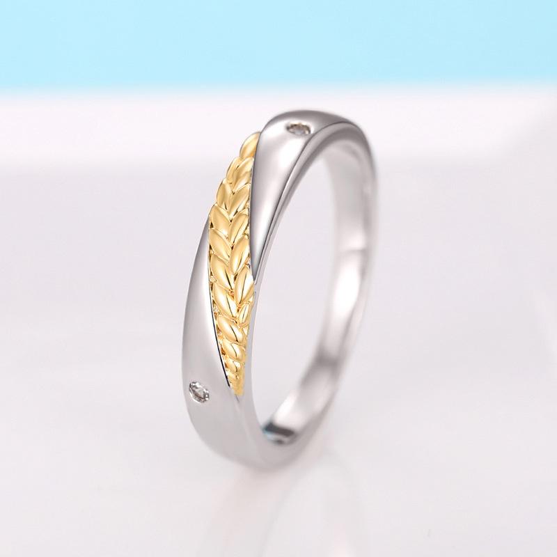 

Кольцо для счастливой пары Май Сян, Универсальное двухцветное кольцо Май Суй, Свадебное кольцо Суй Суй каждый год 8