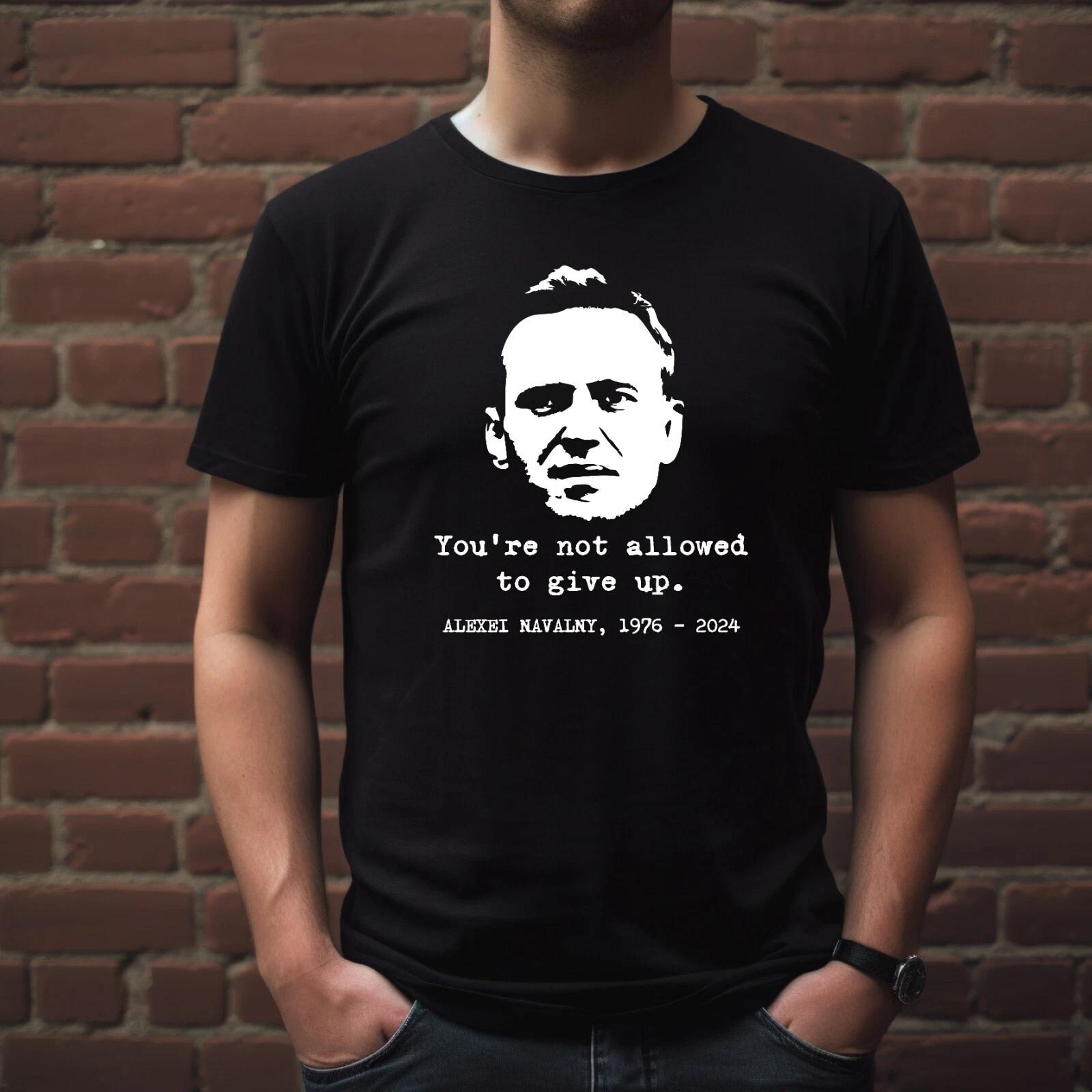 Alexei Navalny Not Allowed to Give Up Black T-Shirt | Anti Putin Russia Tee XL