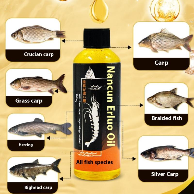 1/2 ks Antarktický Krill Krevety Olej Aromatizace Rybaření Jáma Stříbrný Kapr Atraktor Kapr Krmivo s Vysokým obsahem Bílkovin Rybářské Víno Atraktor