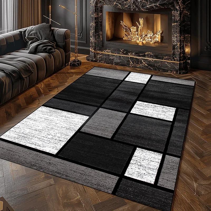 Moderner geometrischer Karppich für das Wohnzimmer Weiche waschbare Teppiche für die Schlafzimmerdekoration Heim-Salon Sofa Große Bodenmatten