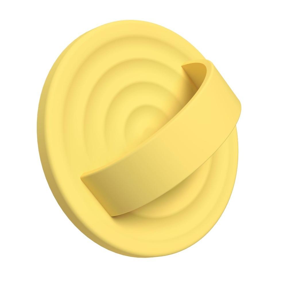 Universal Silicone Magnetic Phone Grip 360° Rotation Solid Color Finger Loop Grip Portable Soft Phone Ring Holder For MagSafe