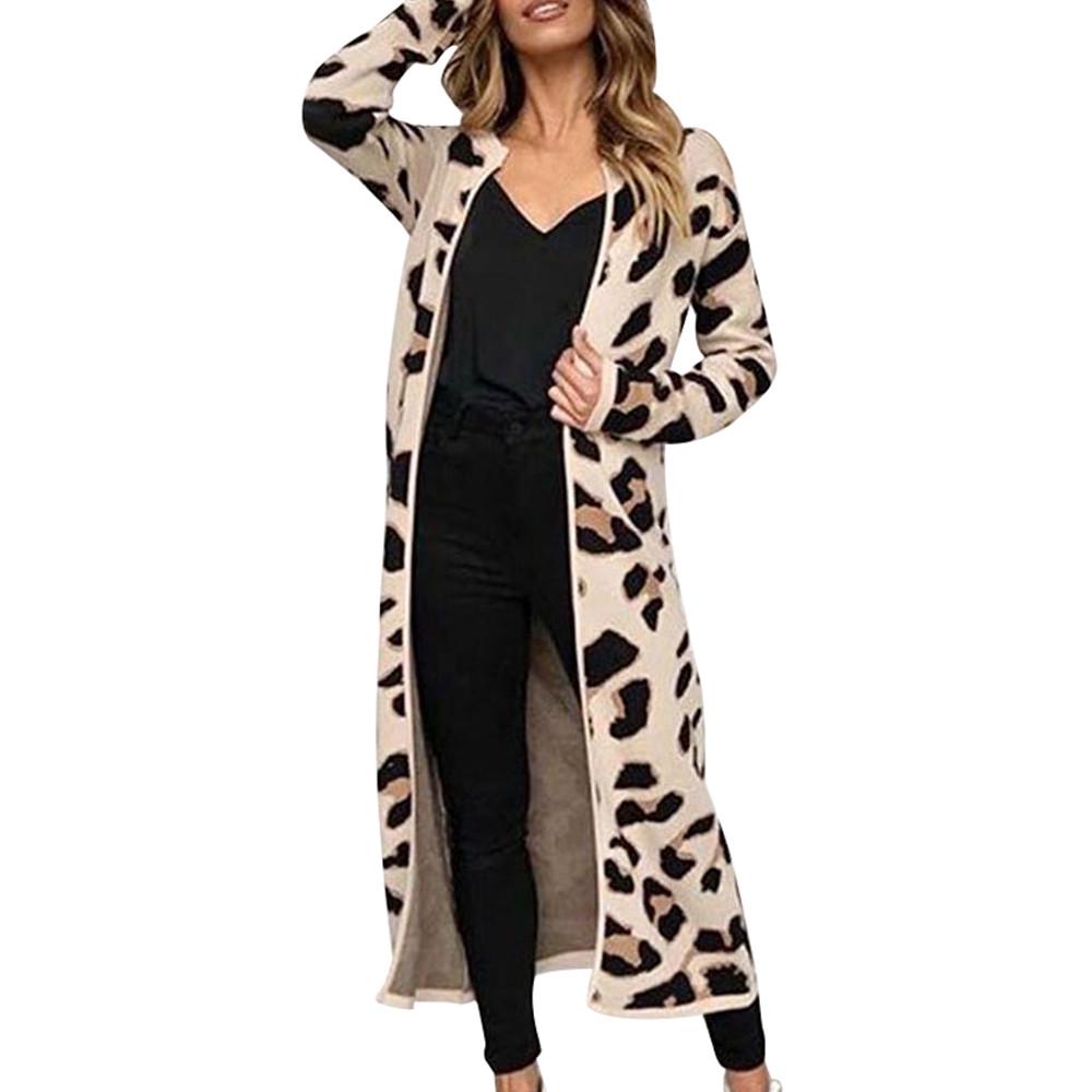 leopard duster cardigan