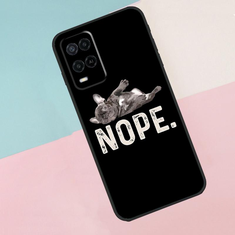 French Bulldog Art For Oppo A18 A38 A78 A98 A96 A58 A17 A77 A80 A40 A60 A16 A76 A74 A94 A54 A15 A57S Phone Case