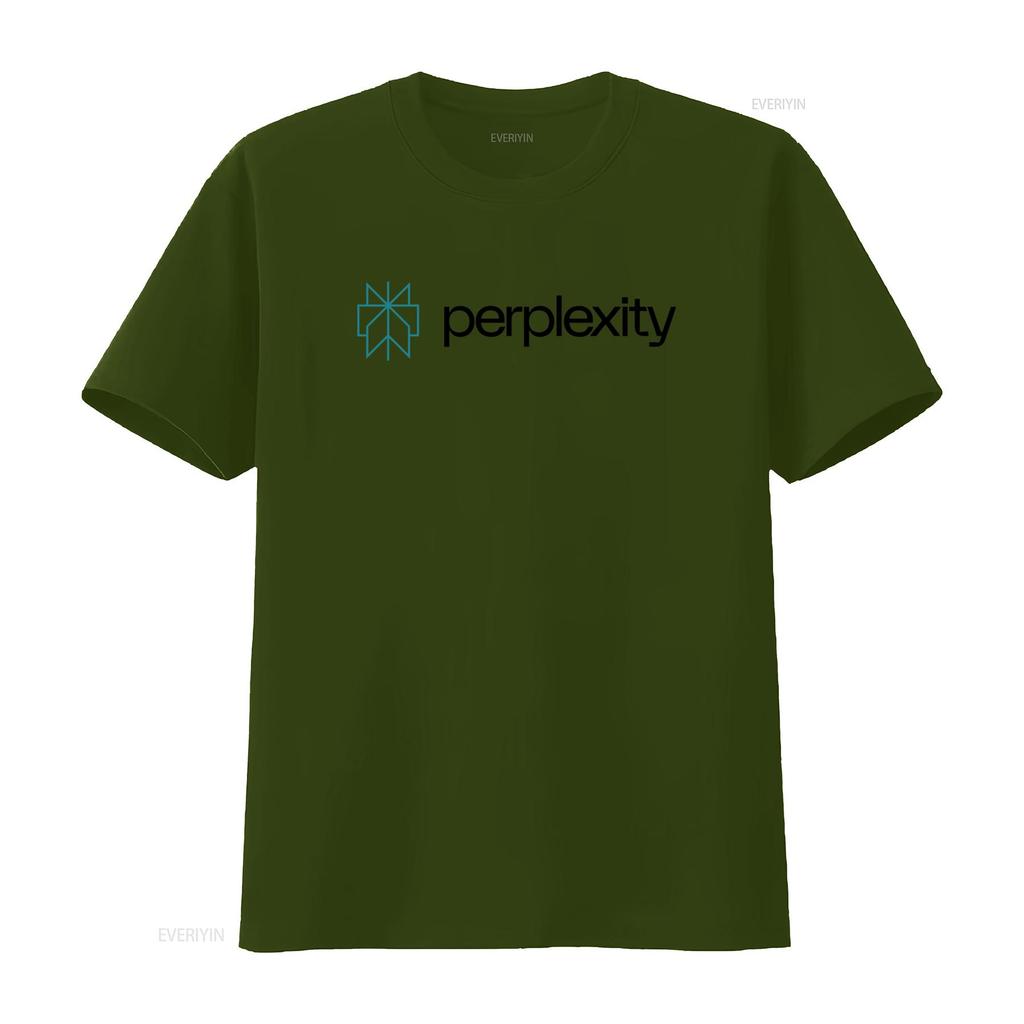 Perplexity AI T Shirt Cool Minimal Artificial Intelligence Tech for Vintage Washed Fashion Homme Top For Everyday Wear