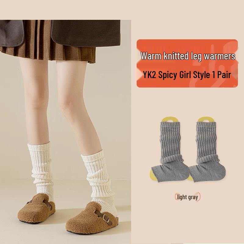Women's Knitted Leg Warmers – Cozy Scrunch Style for Autumn and Winter, Knee and Ankle Coverage