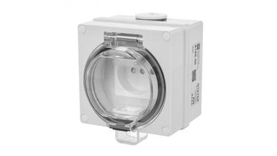Oyster Ip66 Socket In Hermetic Housing 16A/250V Gray 6185-00