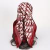 New 90 * CM Satin Square Scarf, Women's Headscarf, Scarf CO Contrasting Color Shawl Striped Simple Model