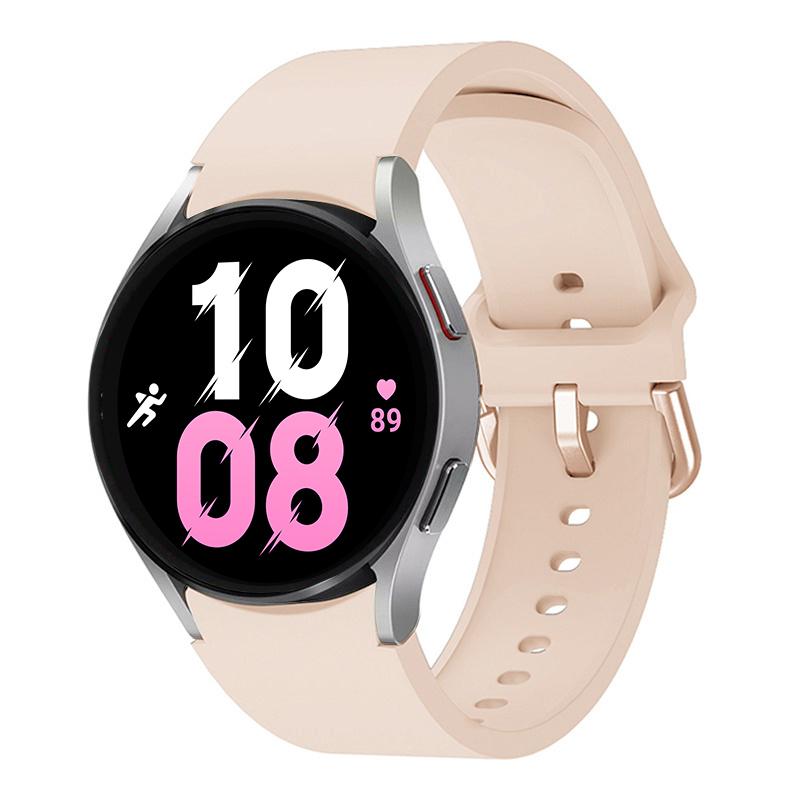 Pulseira Original Para Samsung Galaxy Watch 4/5/6 classic 47mm 43mm 44mm 40mm Sem Espaços Pulseira de Silicone Galaxy Watch 5 pro 45mm band