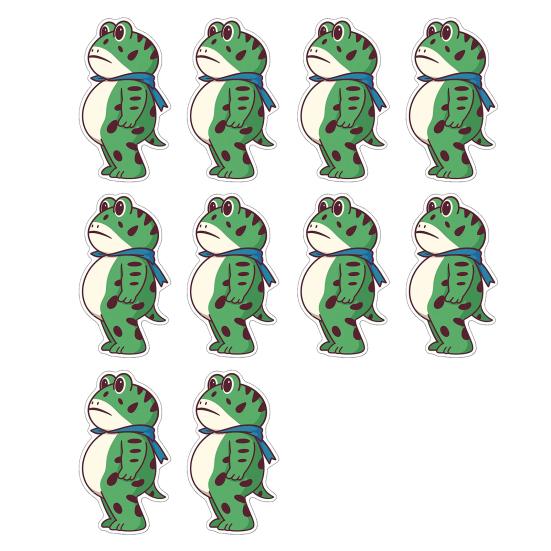 Portland Frog Protester Sticker Set Waterproof Vinyl Bumper Stickers Portland Rage Resistance Humor Frogs
