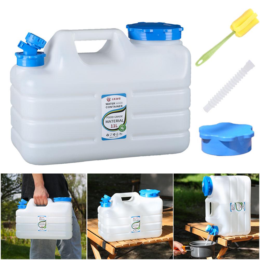 

11L Large Capacity Outdoor Camping Drinking Water Tank Water Storage Container with Faucet Portable Water Dispenser Carrier spain