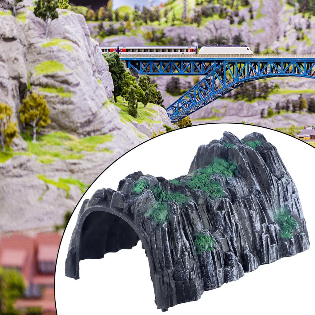 Plastic Rockery Tunnel Track Train Slot 1:87 Scale Model Train Railway Cave Tunnels Sand Table Model Railway Accessories