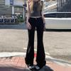 YC&2 Retro Spicy Girl Low-Waist Wide-Leg Flared Jeans for Women - Slimming, Micro-Elastic, Versatile, Spring/Summer