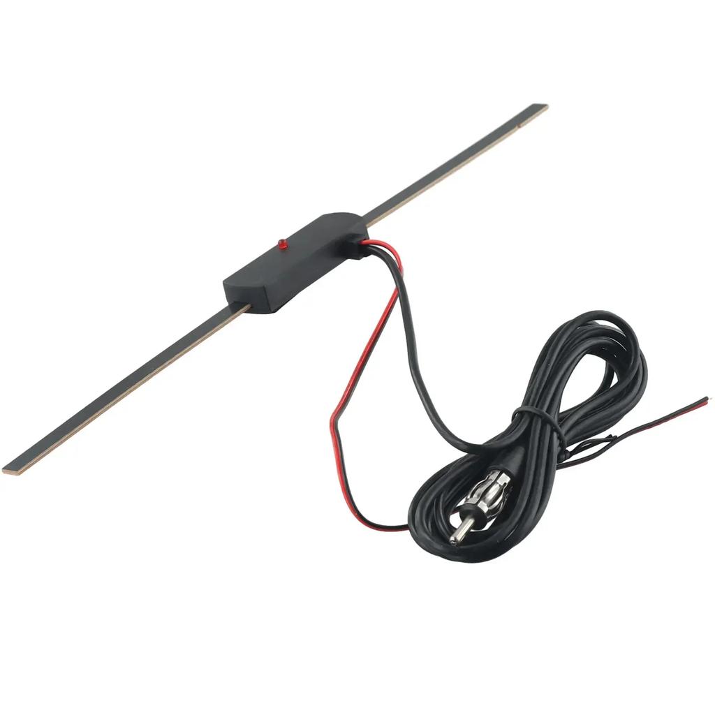 1pcs Car Antenna Amplifier Auto Black Booster Signal 7-foot Cable Replacement Universal Windshield New