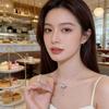 Elegant Heart With Wing Necklace In Shining Zinc Alloy Design Fashion Accessory Gift Perfect For Romance Presents
