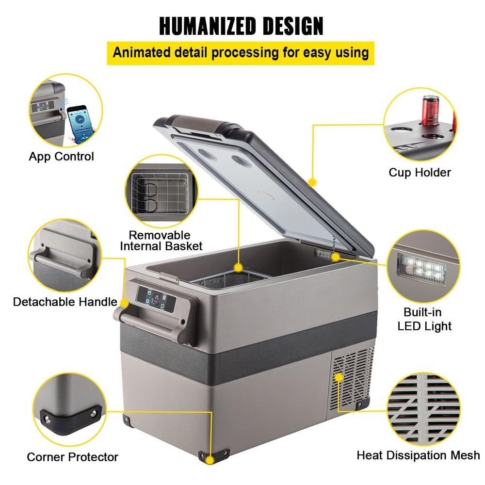 SIHAO 35/45/55L Dual Zone Portable Car Refrigerator Freezer -4F to 68F