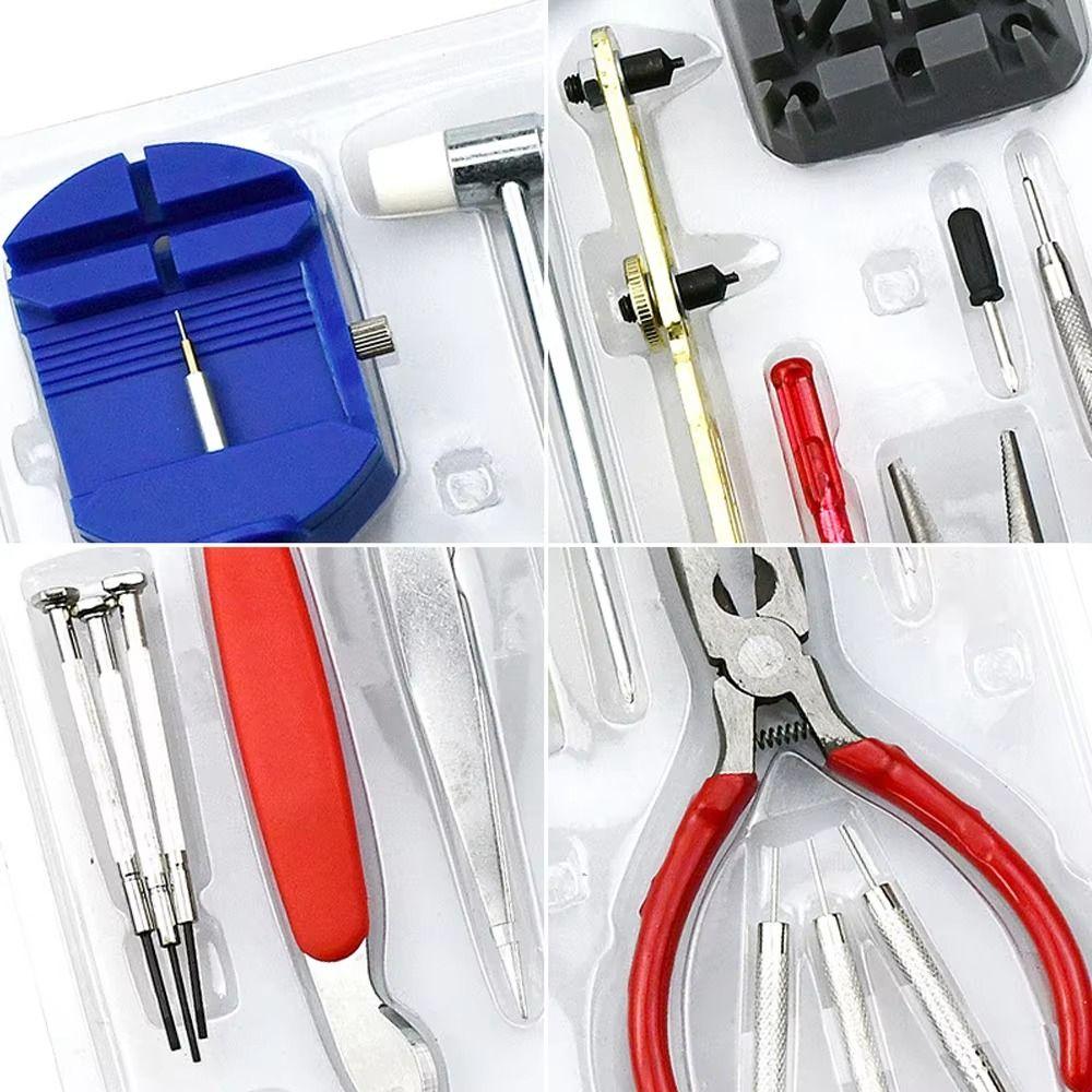 16Pcs/set Portable Watch Repair Tool Kit Durable Watchband Removal Tool  Battery Replacement