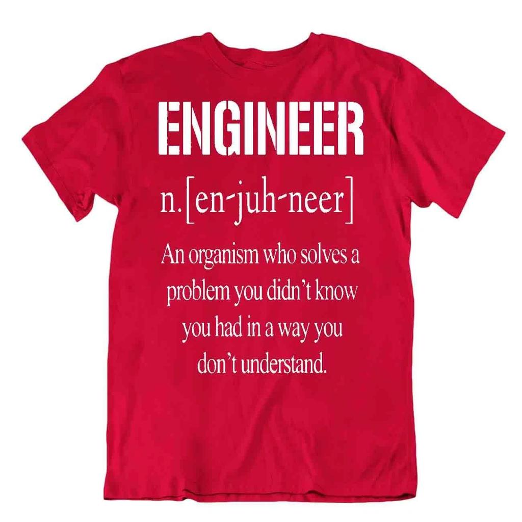 Engineer T-SHIRT Mens Funny Producer Shirts Retro T Shirt