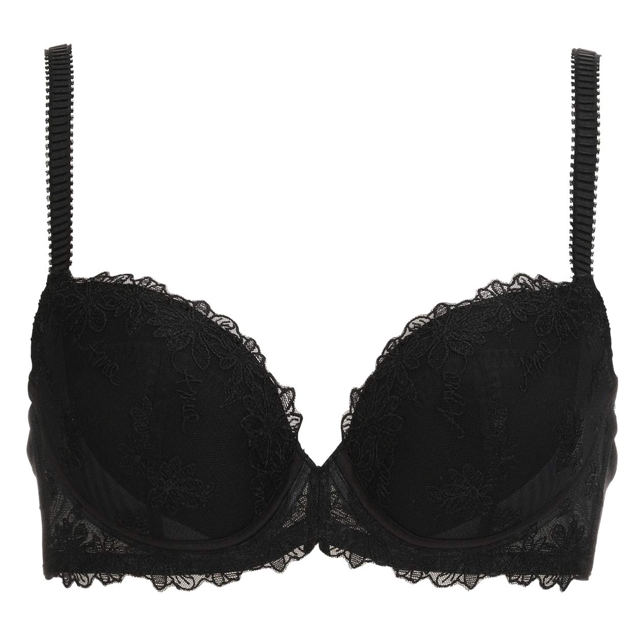 

AMOSTYLE Stitch Charming Glamor Комплект бюстгальтер и трусики AMST1184 WHU Хикини JX AMST1184 WHU Хикини JX M014 Япония D80L & + Женский + Женский (черный) (-)